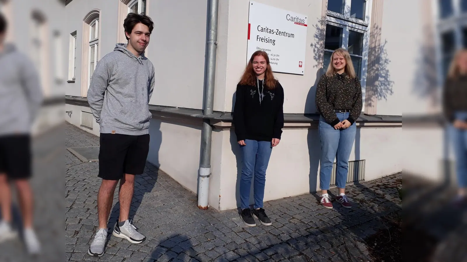 Die aktuellen Bufdis (v.li.) Jakob Hutter, Lena Klesy und Rebecca Huthansl haben von der Zeit stark profitiert. (Foto: Caritas)