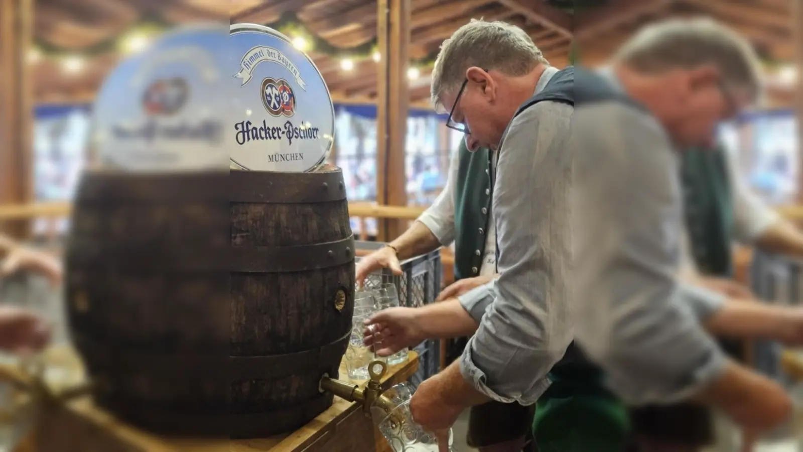 Am 8. August wird das Ebersberger Volksfest mit dem Anzapfen des ersten Bierfasses eingeläutet. (Foto: Florian Ebenkofler  )