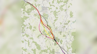 Die DB-Planer haben vier mögliche Grobtrassen im Abschnitt Grafing–Ostermünchen zur Debatte gestellt. Diese stoßen auf Widerstand. (Foto: Deutsche Bahn)