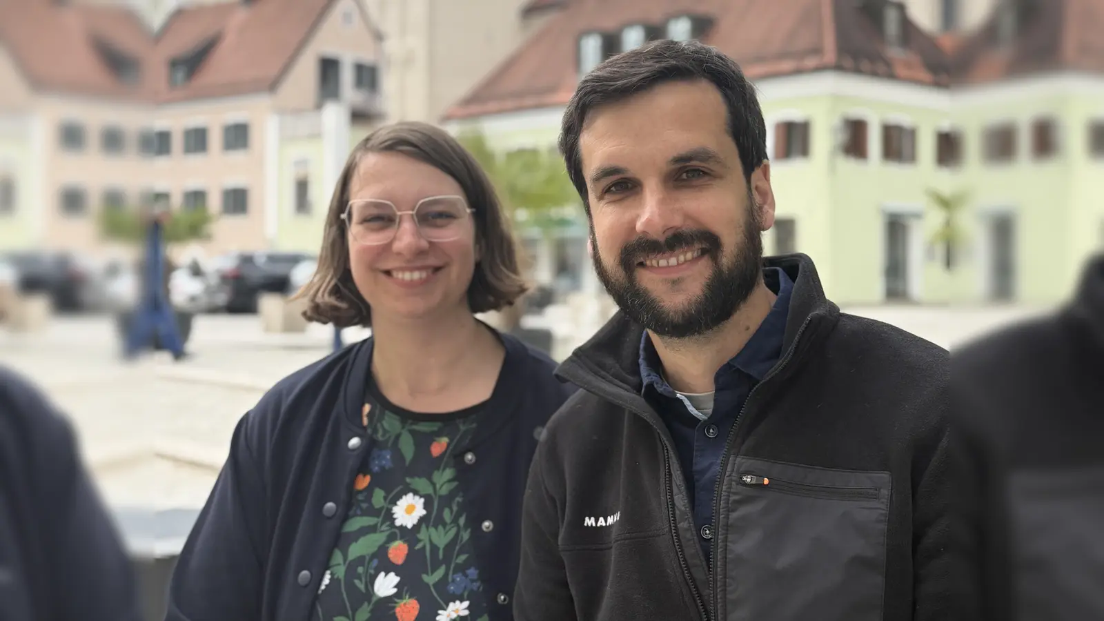 Verena Beibl und Kilian Linz. (Foto: Grüne)