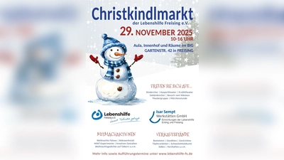Der Weihnachtsmarkt der Lebenshilfe Freising. (Foto: Lebenshilfe)