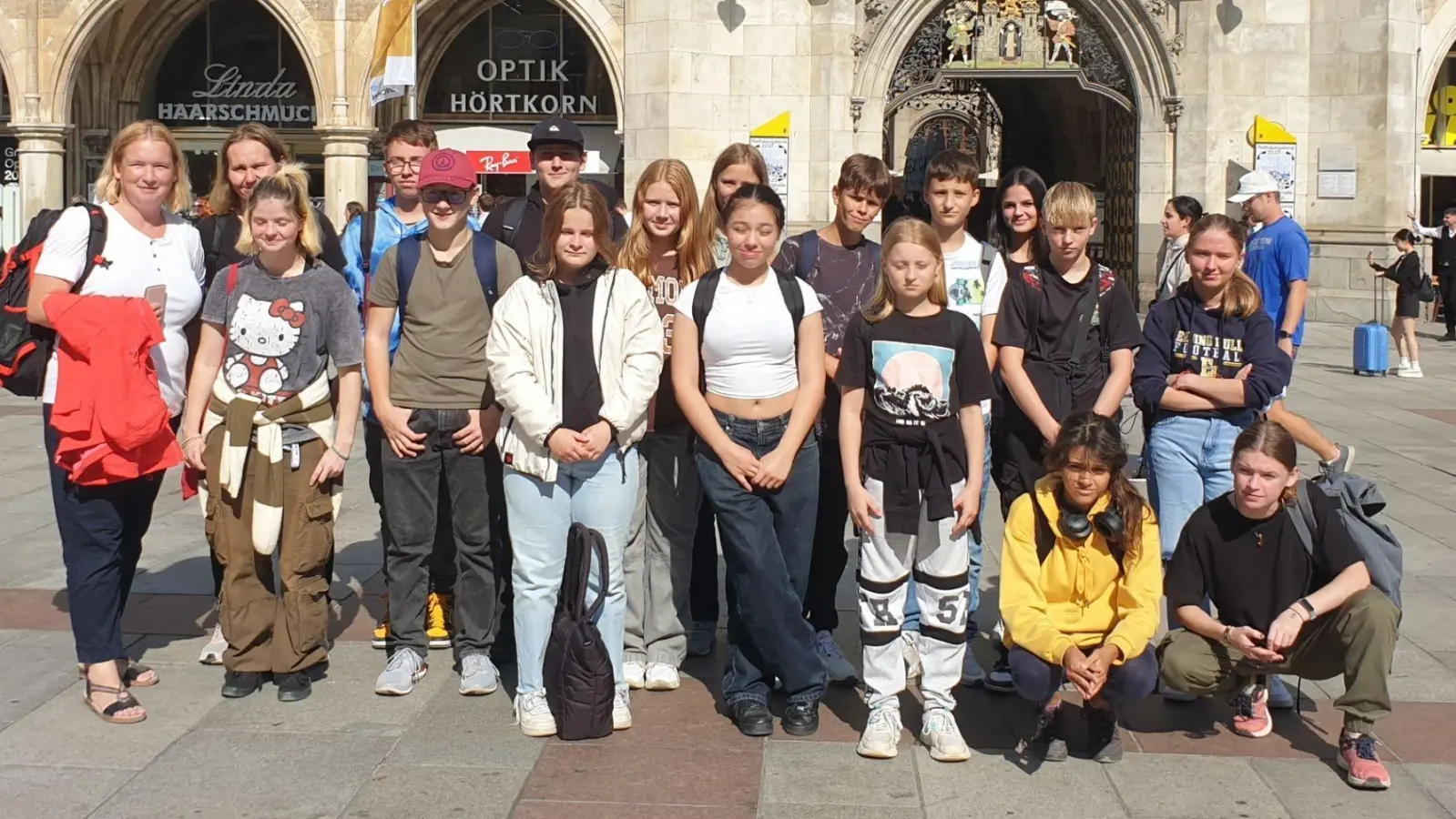 Ein Besuch in München gehörte natürlich dazu. (Foto: Mittelschule Erding)