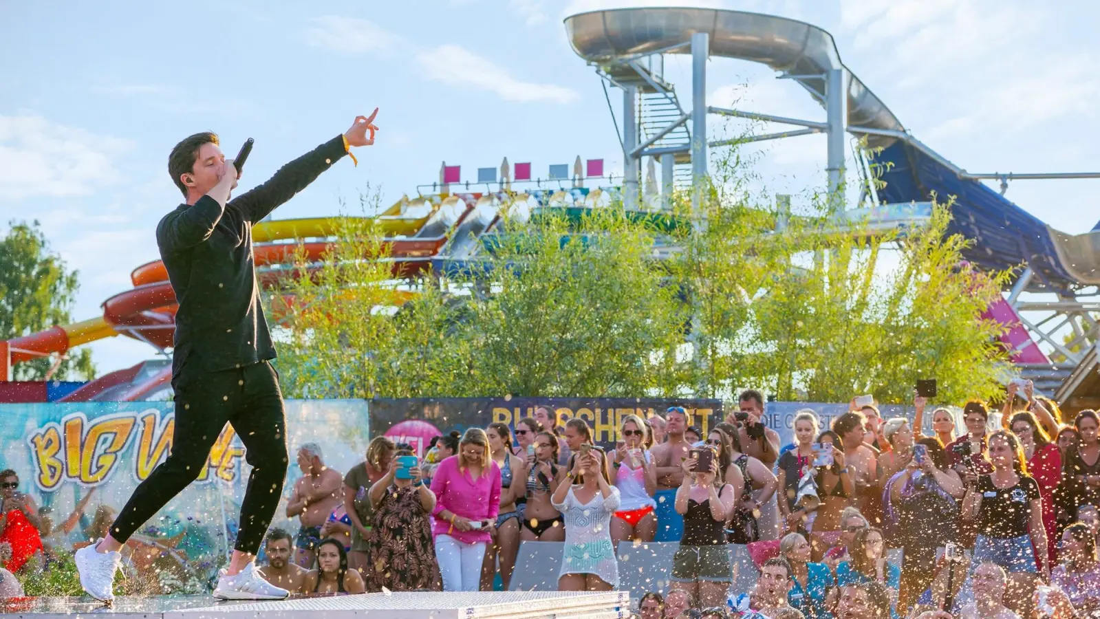 Nicos Santos begeistert in der Therme Erding. (Foto: Therme Erding)