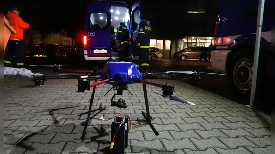 Auch eine Drohne des THW Freising war zur Vermisstensuche eingesetzt worden. (Foto: Dr. Gerhard Drechsler)
