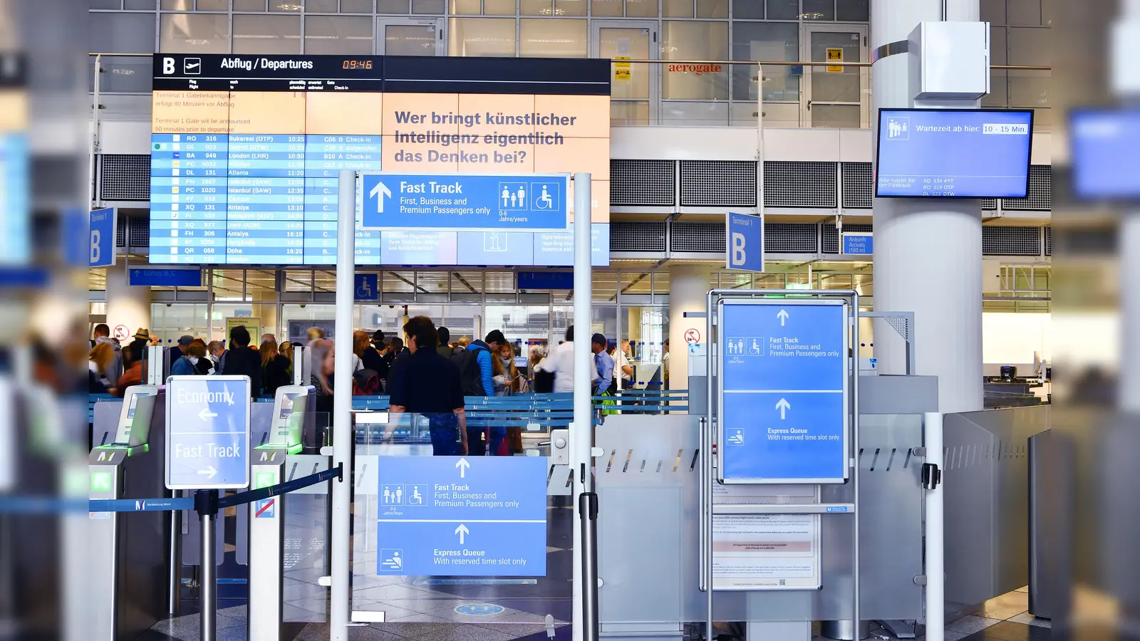 Die neue &quot;Express Queue&quot; geht zunächst für 60 Tage in den Testbetrieb. (Foto: FMG/ATF)