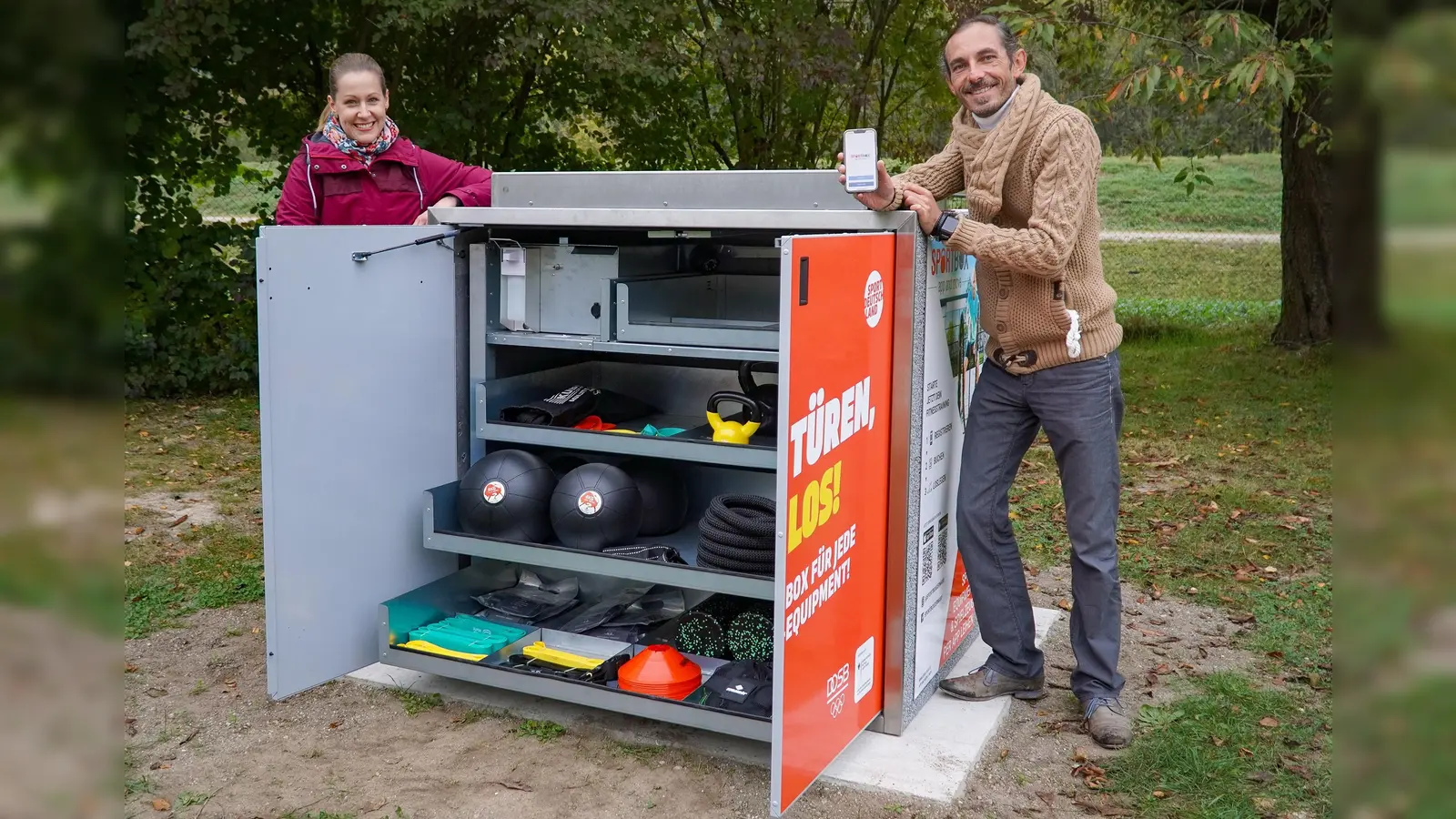 Die SportBox stellt diverses Sport-Equipment für die Allgemeinheit bereit. (Foto: Stadt Freising)