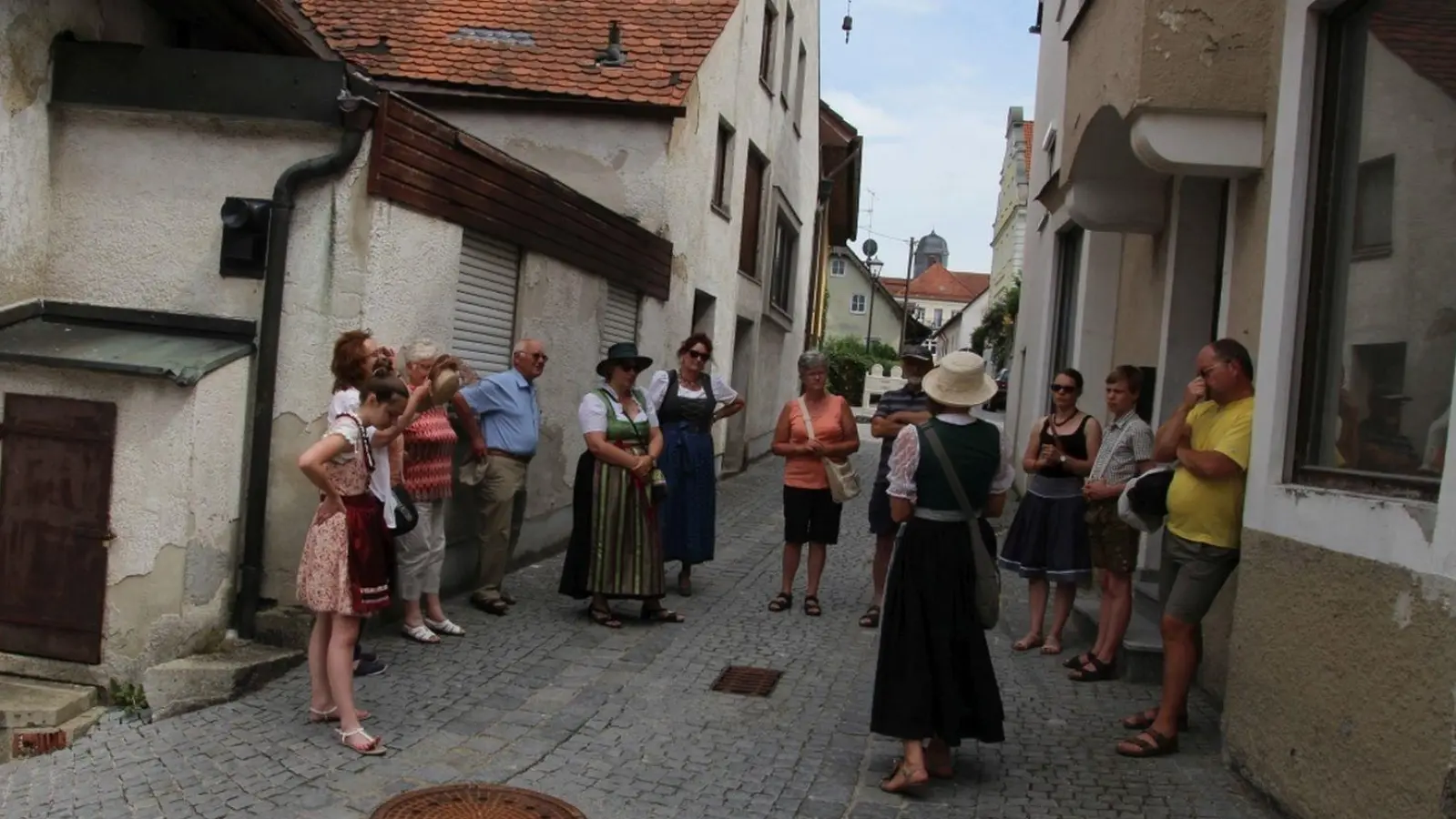 Beim Marktstrawanzn gibt es viel über Au zu erfahren. (Foto: Kolping)