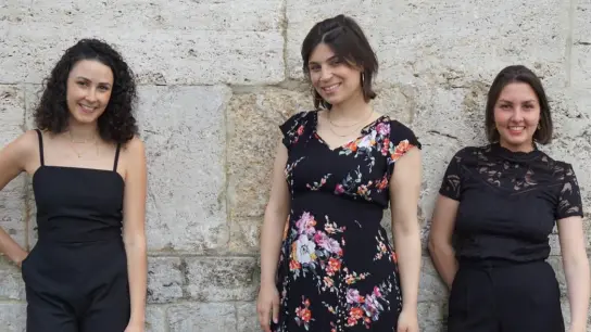 Als Trio ,Dreisamkeit' konzertieren die ehemaligen Schülerinnen Marlene Gaßner sowie Leonie und Felicia Bulenda.  (Foto: Musikschule)