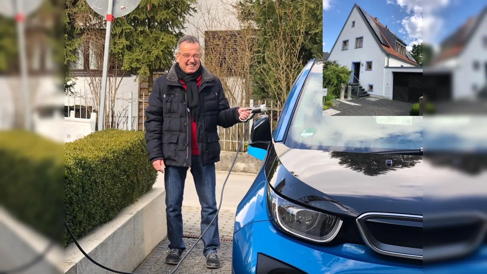 Rainer Teschner, Agenda21-Gruppe Energie und Klima, stellt das „Laden mit der Sonne“ vor. (Foto: Marita Hanold)