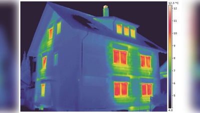 Mit dem Thermografie-Verfahren werden Schwachstellen in der Wärmedämmung sichtbar. (Foto: Delta GmbH)