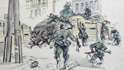 Ernst Eigener hat deutsche Soldaten während des Ostfeldzugs als furchtlose Kämpfer dargestellt. (Foto: Fößmeier)