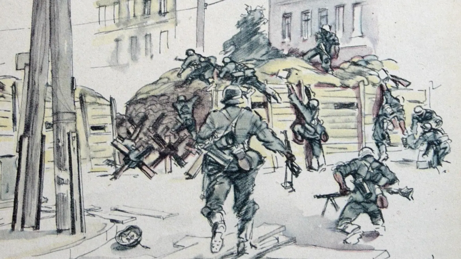 Ernst Eigener hat deutsche Soldaten während des Ostfeldzugs als furchtlose Kämpfer dargestellt. (Foto: Fößmeier)