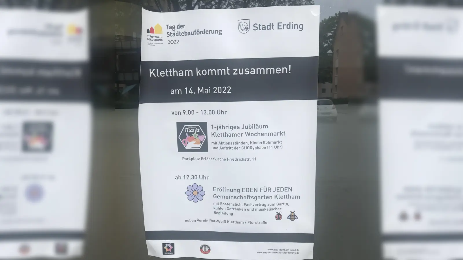 Plakate künden bereits von der Veranstaltung. (Foto: Schleinkofer)