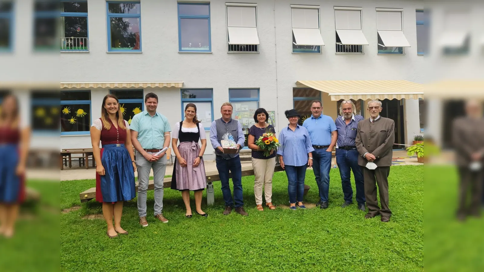 Maria Berndl (Mitte) wurde feierlich verabschiedet. (Foto: Makt Nandlstadt)