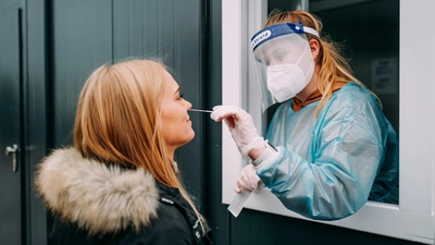 Die Teststation an der Therme Erding steht auch an den Feiertagen für jedermann bereit. (Foto: Therme Erding)