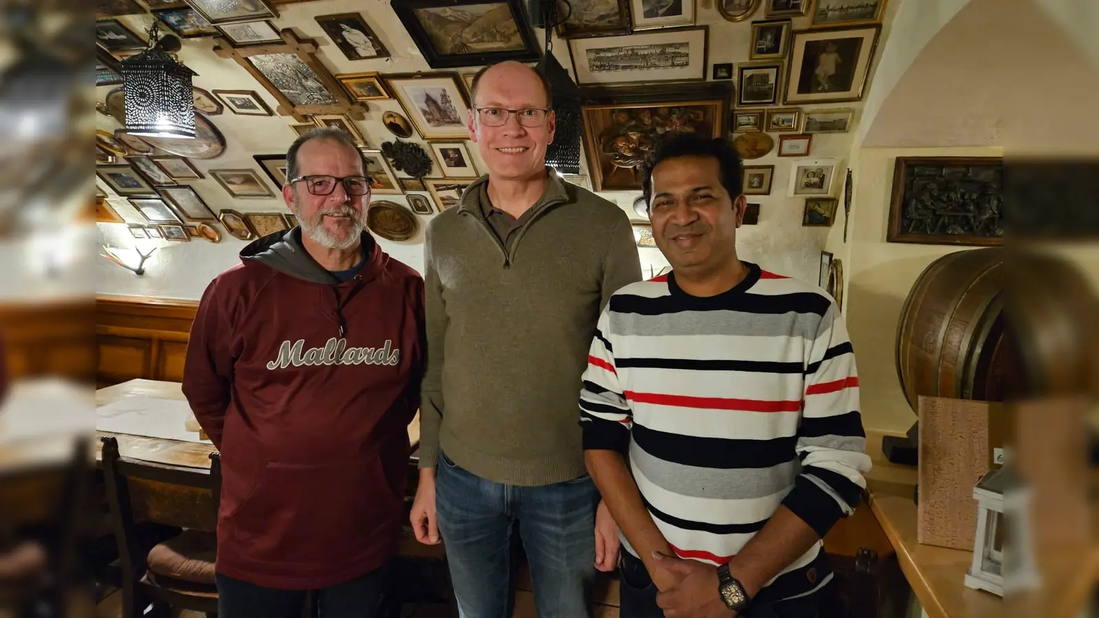 Von links nach rechts: Jeff Settles, Anders Lind und Prafulla Kadam.  (Foto: Verein)