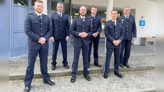 Die Beamten der PI Erding. (Foto: PI Erding)