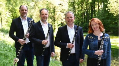 v. l.: Frank Strodel, Markus Renhart, Ulf Kiesewetter, Claudia Hirsch (Foto: KammerKonzerte Erding e.V.)