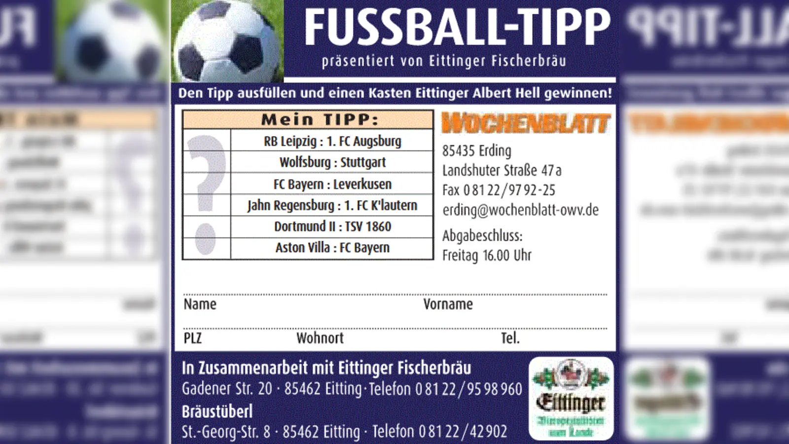 Fußball-Tipp KW 39 (Foto: nsc)