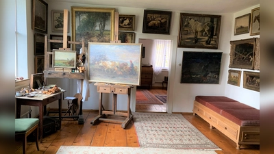 Blick in einen Raum des ehemaligen Wohn- und Atelierhauses Franz Xaver Stahls. (Foto: Museum Stahl)