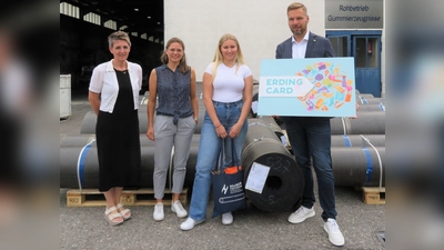 Huber Technik; von links: Marion Grimm, Veronika Kamm, Fina Moritz, Wolfgang Kraus. (Foto: Ardeo e. V.)