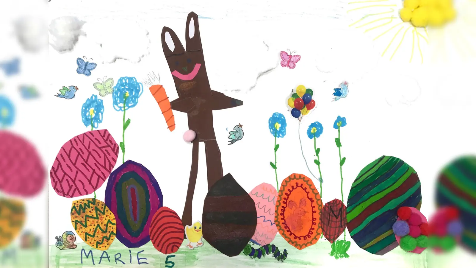 Auch Marie K. hat uns ein wunderbares Osterhasenbild geschickt!  (Foto: Marie K.)