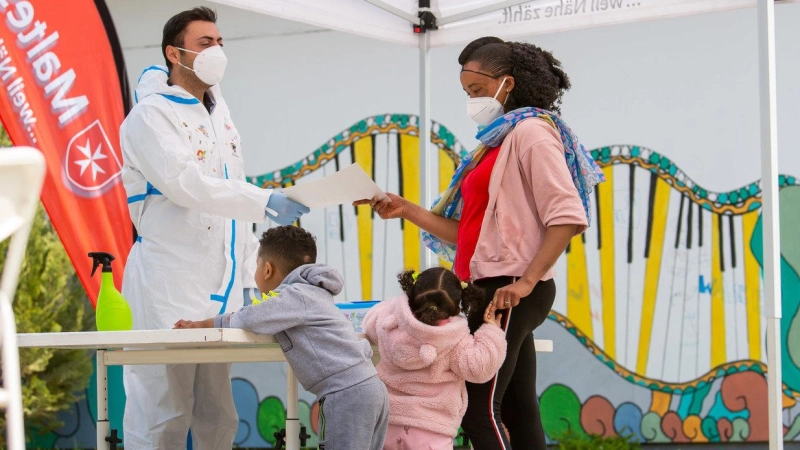 Die Malteser bieten für jedes Alter geeignete Testmöglichkeiten an. (Foto: Thomas Häfner)