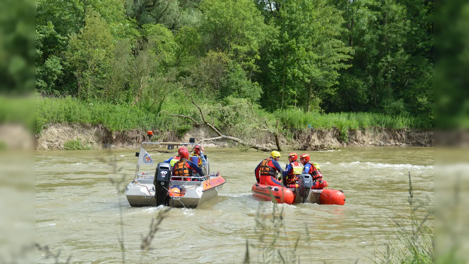 Bei regelmäßigen Übungen wird für den Ernstfall geprobt. (Foto: Wasserwacht Moosburg)