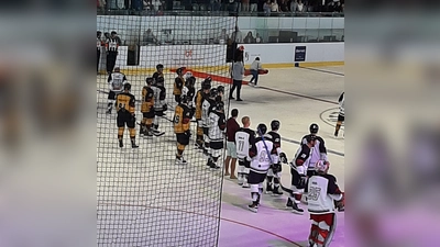 Ein absolutes Highlight in Erding. Das Abschiedsspiel von Felix Schütz. (Foto: D. Döllinger)
