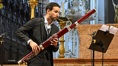 Tadija Minčić brillierte mit seinem Fagott. (Foto: R. Lex)