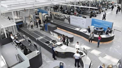 Am Terminal 2 befindet sich bereits eine Pilotkontrollspur. (Foto: FMG/ATF)