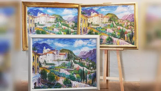 Von „Ravello” existieren drei Gemälde. Jetzt sind sie zusammen im Museum Erding zu sehen. (Foto: Museum Erding)