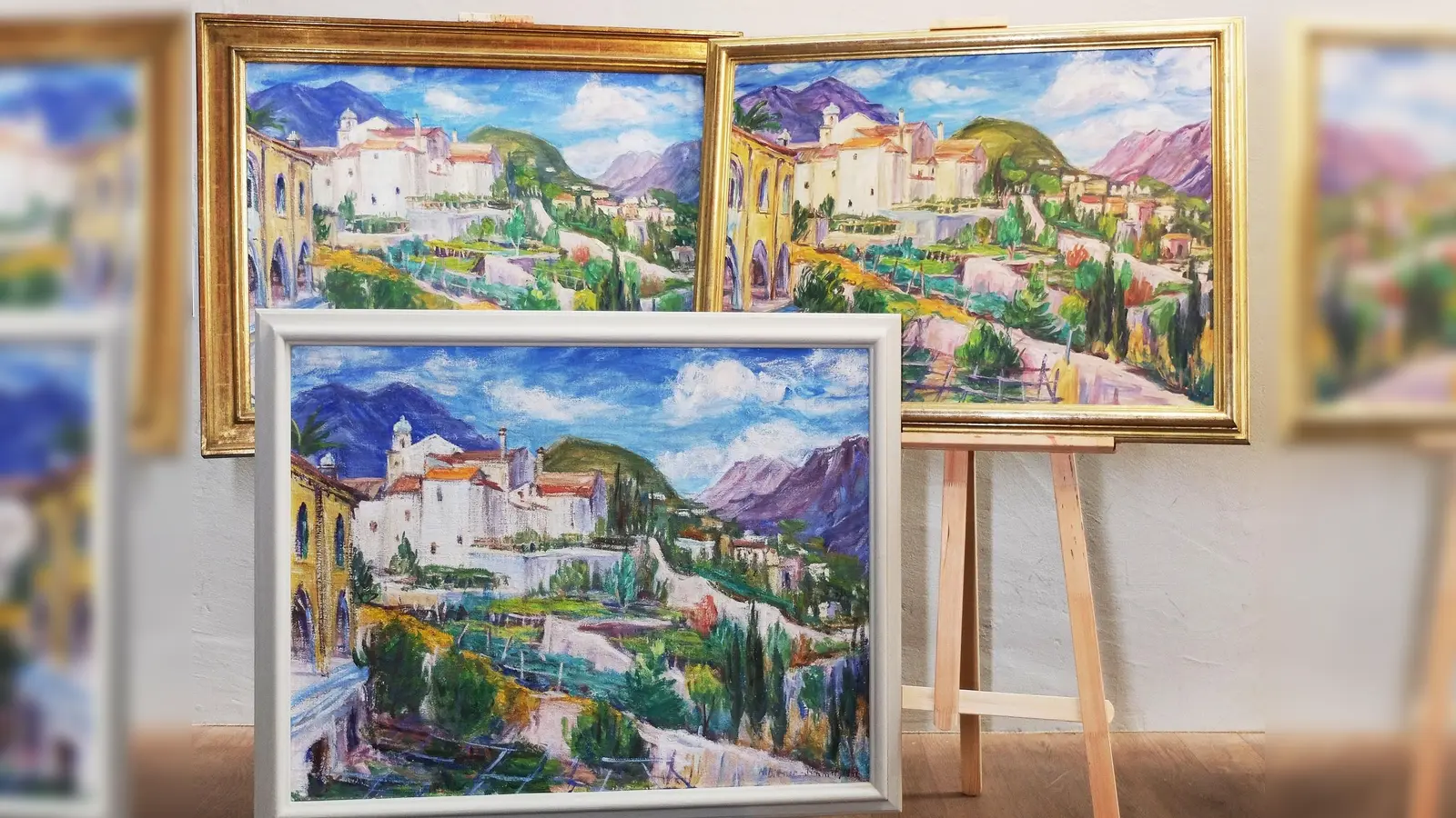 Von „Ravello” existieren drei Gemälde. Jetzt sind sie zusammen im Museum Erding zu sehen. (Foto: Museum Erding)