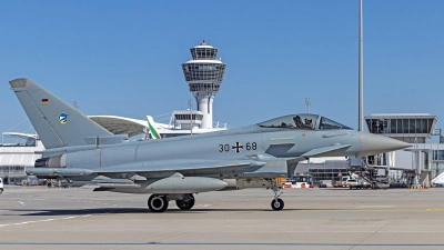 Der Eurofighter ist nur selten am Münchner Airport zu Gast. (Foto: FMG)
