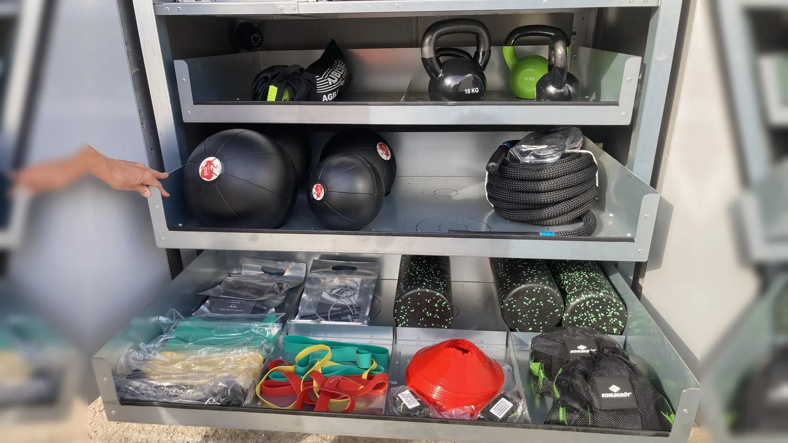 Das Equipment in der SportBox steht der Öffentlichkeit zur Nutzung zur Verfügung. (Foto: Stadt Dorfen)