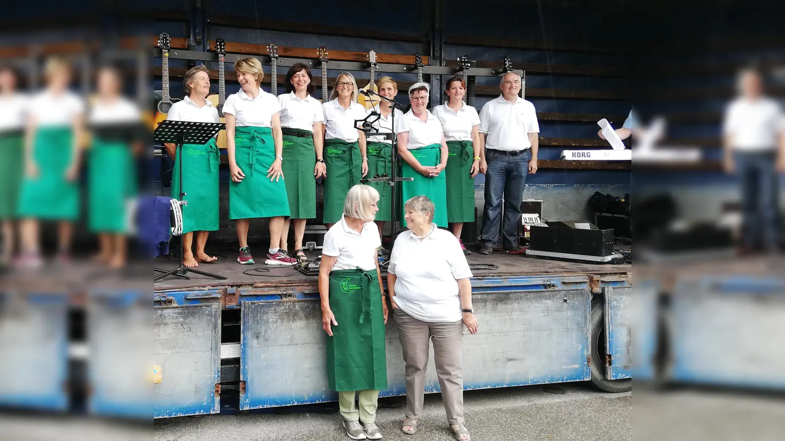 Die Glonner Marktweiber freuen sich sakrisch über ihr 20. Nachtflohmarkt-Jubiläum. (Foto: VA)