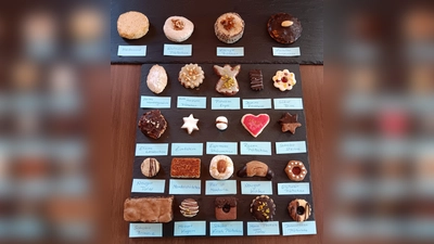 Gourmet-Genuss: Die eingereichten Plätzchen waren allesamt die reinsten Kunstwerke, sodass die Entscheidung nicht leicht fiel. (Foto: Café am Münster)