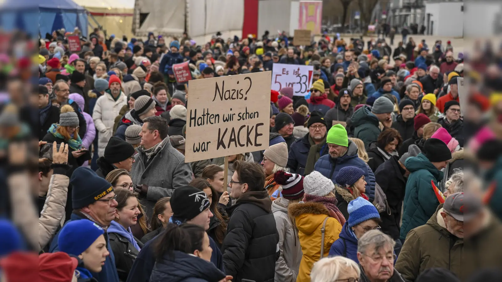 Erding verwehrt sich massiv gegen Rechts. (Foto: Naglik)