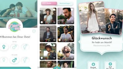 Die neue Dating-App Diner-Date soll Menschen zusammenbringen. (Foto: Diner Date)
