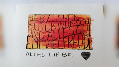 Im Kalligraphie-Workshop entstanden kleine Kunstwerke. (Foto: Kolpingsfamilie Au)
