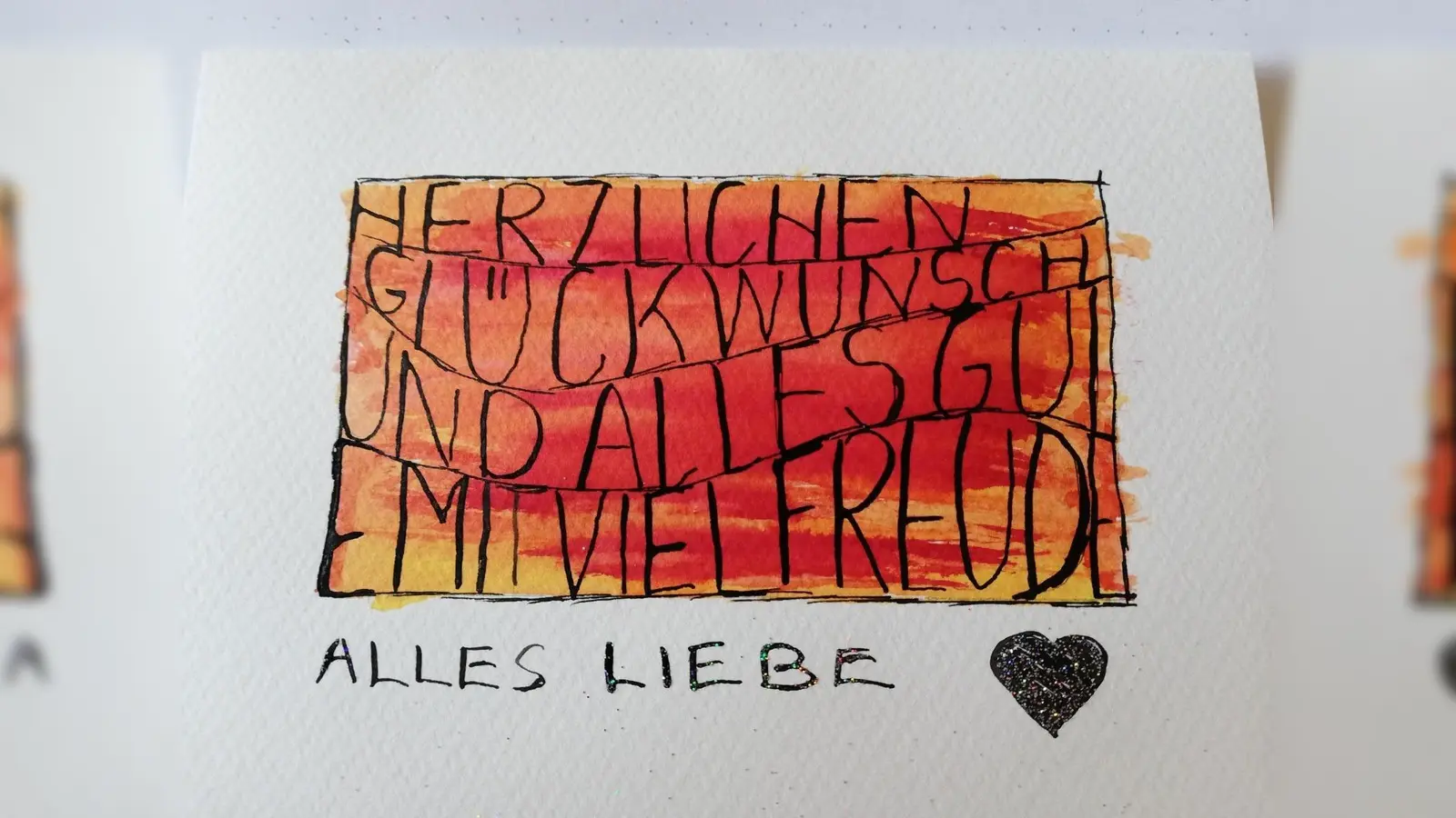 Im Kalligraphie-Workshop entstanden kleine Kunstwerke. (Foto: Kolpingsfamilie Au)