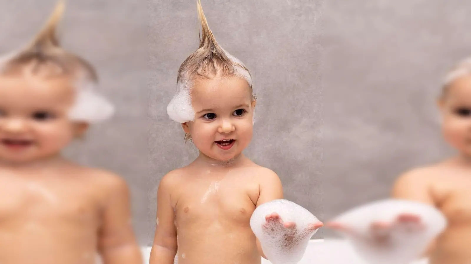 Beim Baden und Waschen sollten möglichst kein Schaum und Wasser tiefer ins Ohr gelangen. (Foto: djd/Vaxol Ohrenspray/Getty Images/Maria Mikhaylichen)